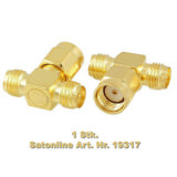 RP-SMA Splitter Gold  2 Antennen 1 Ansch